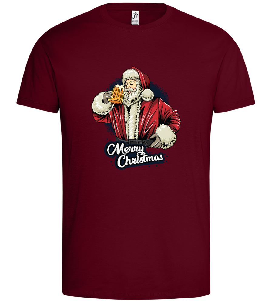 Merry Christmas Beer Design - Premium men's t-shirt_CHILE_front