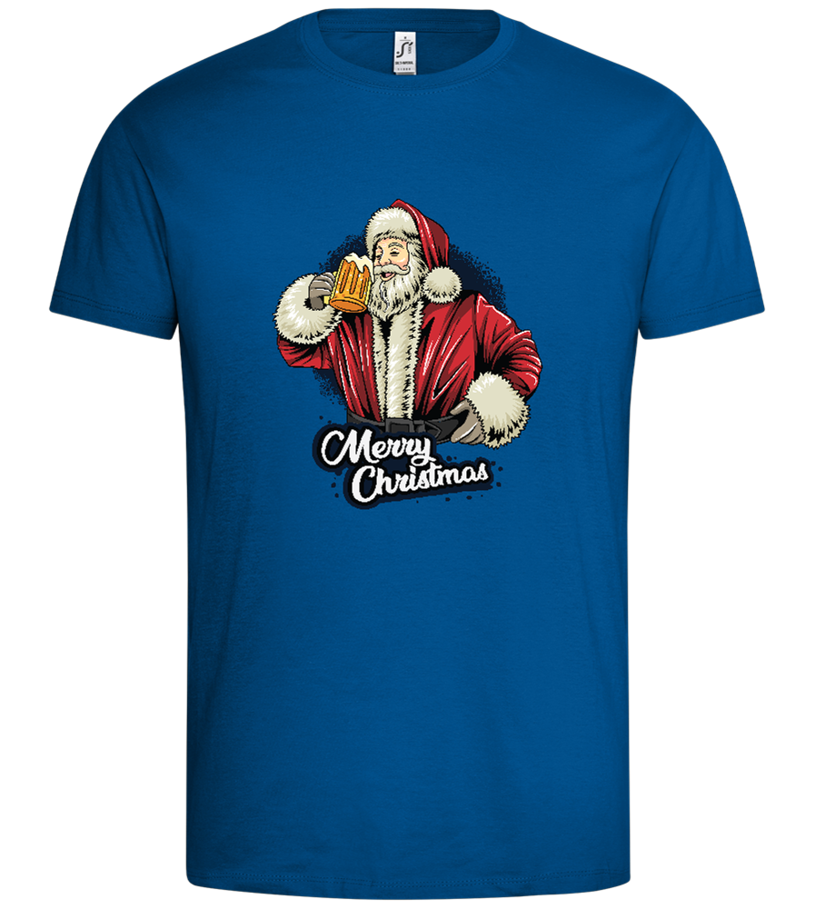 Merry Christmas Beer Design - Premium men's t-shirt_ROYAL_front