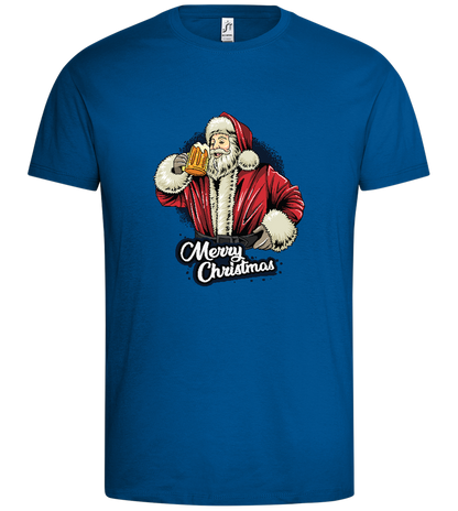 Merry Christmas Beer Design - Premium men's t-shirt_ROYAL_front