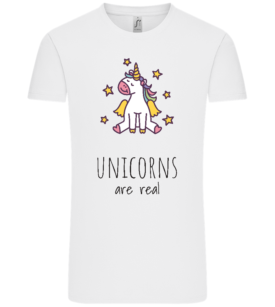 Unicorns Are Real Design - Comfort Unisex T-Shirt_WHITE_front