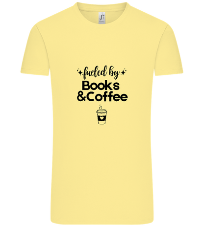 Books and Coffee Design - Comfort Unisex T-Shirt_AMARELO CLARO_front