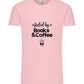 Books and Coffee Design - Comfort Unisex T-Shirt_CANDY PINK_front