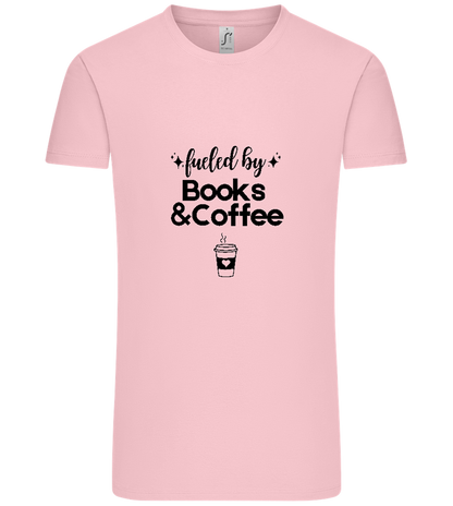 Books and Coffee Design - Comfort Unisex T-Shirt_CANDY PINK_front