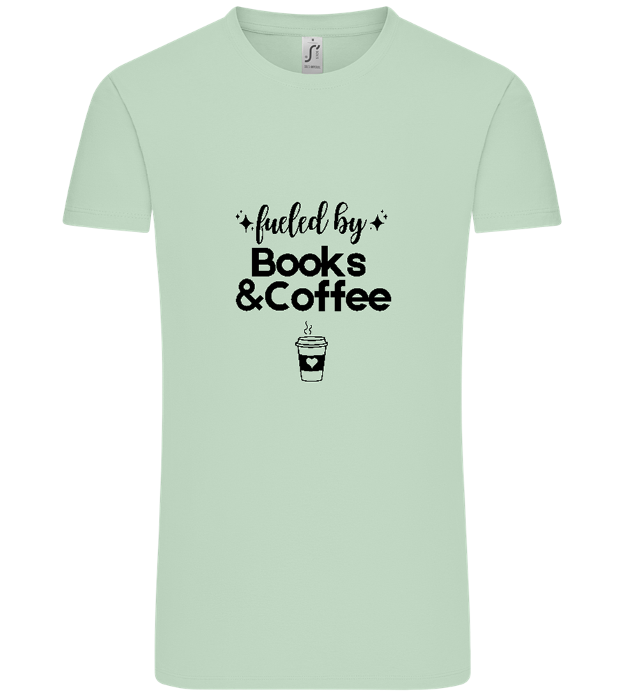 Books and Coffee Design - Comfort Unisex T-Shirt_ICE GREEN_front