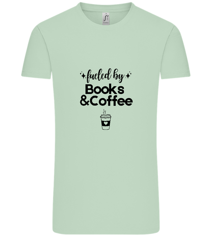 Books and Coffee Design - Comfort Unisex T-Shirt_ICE GREEN_front