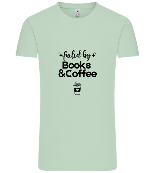 Books and Coffee Design - Comfort Unisex T-Shirt_ICE GREEN_front