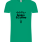 Books and Coffee Design - Comfort Unisex T-Shirt_SPRING GREEN_front