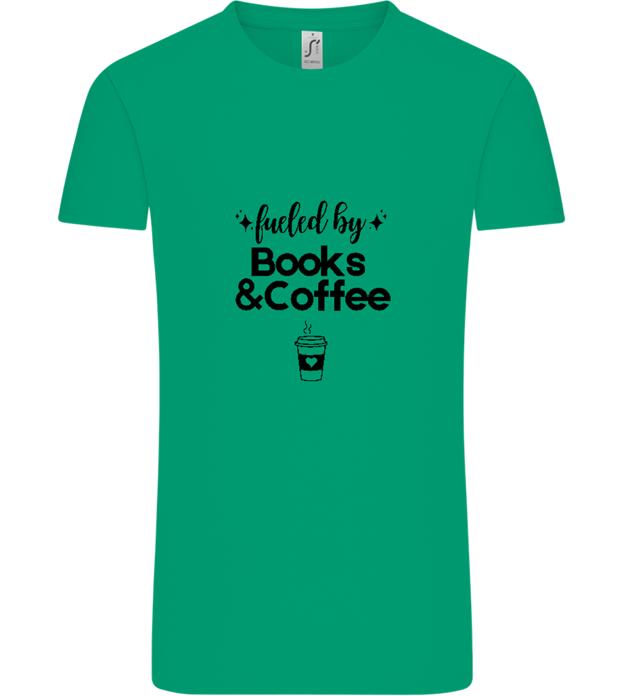 Books and Coffee Design - Comfort Unisex T-Shirt_SPRING GREEN_front