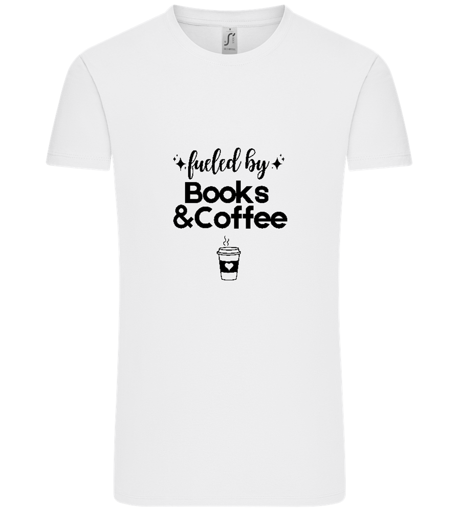 Books and Coffee Design - Comfort Unisex T-Shirt_WHITE_front