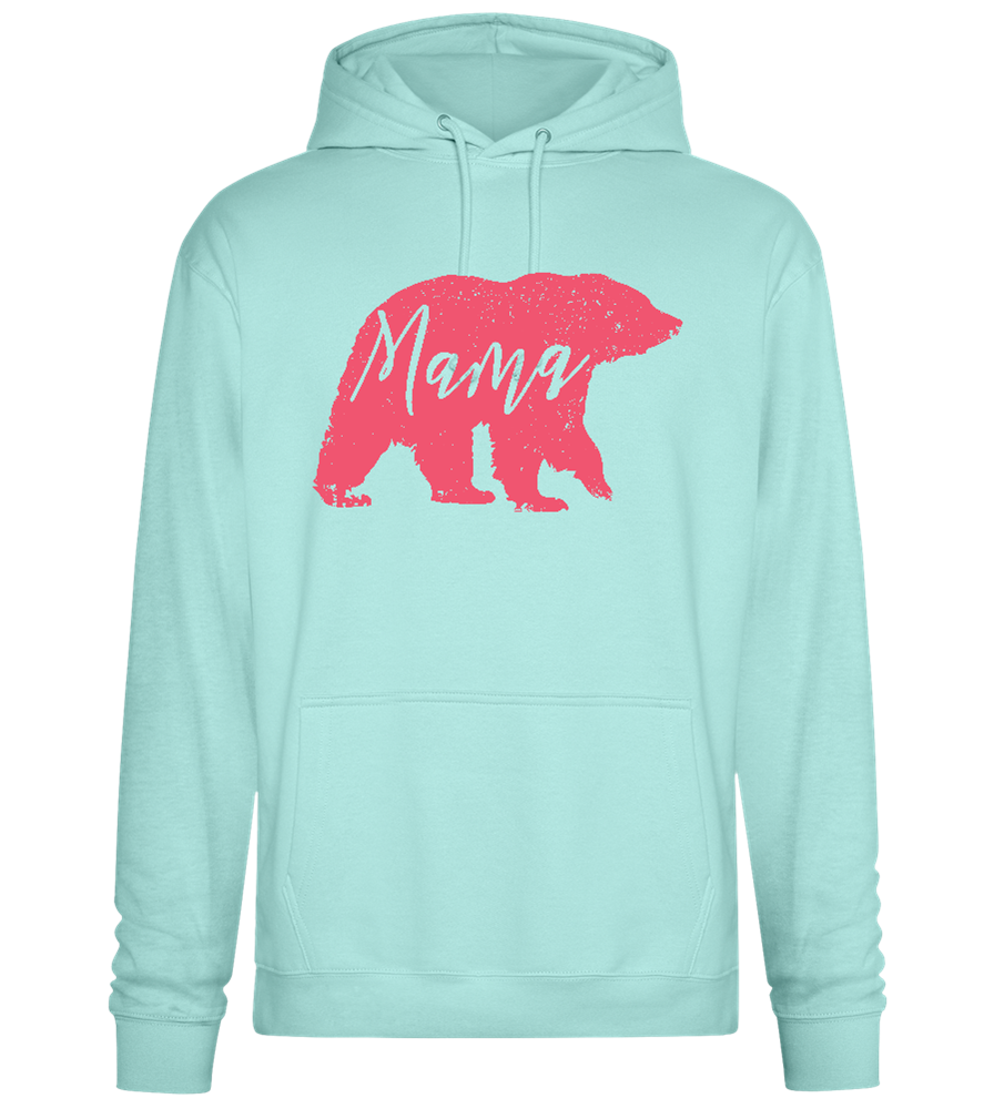 Mama Bear Design - Premium Essential Unisex Hoodie_ARCTIC BLUE_front