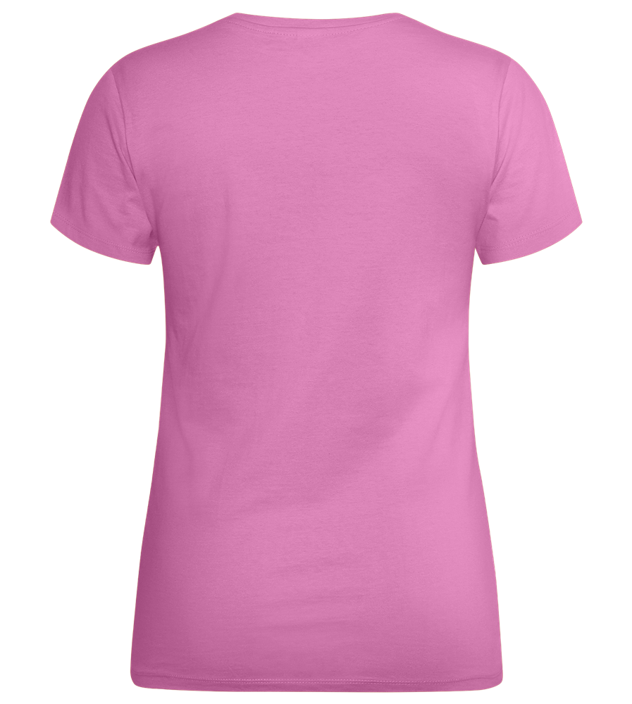 Colorful F1 Helmet Design - Premium women's t-shirt_PINK ORCHID_back