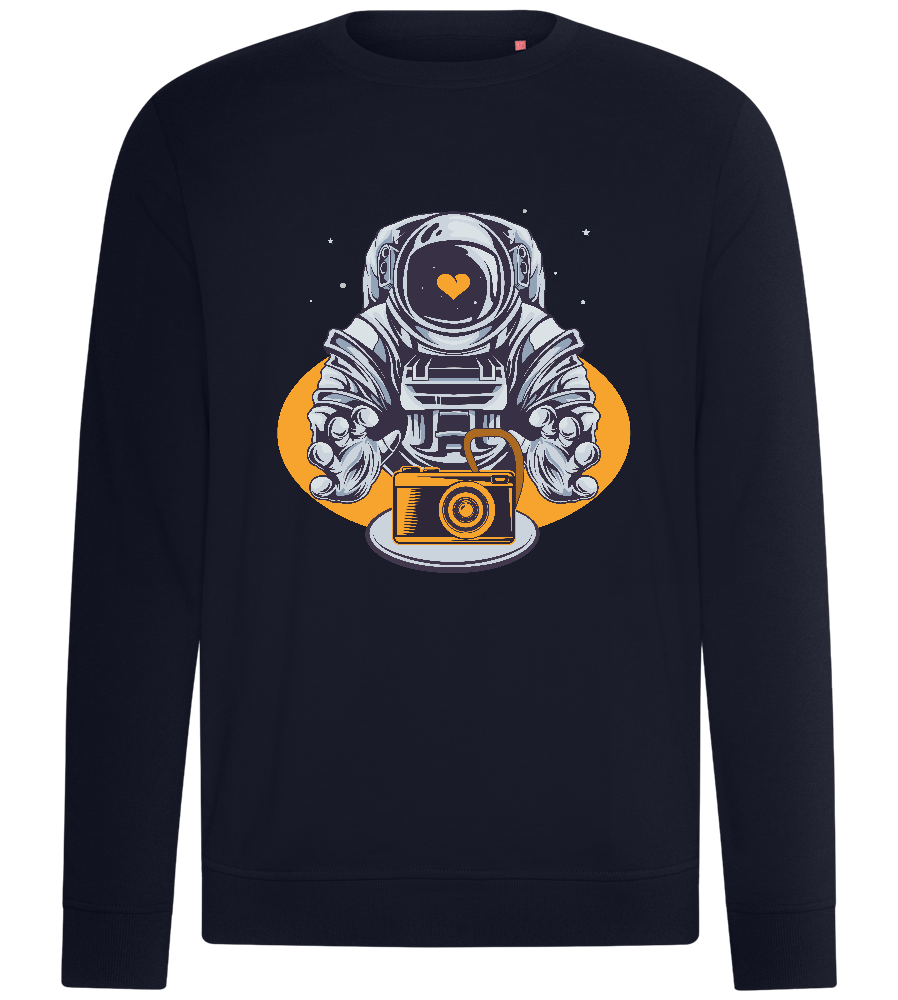 Astronaut Camera Design - Comfort unisex sweater_FRENCH NAVY_front