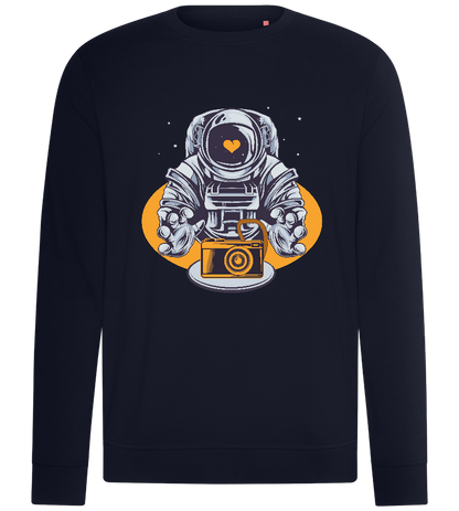 Astronaut Camera Design - Comfort unisex sweater_FRENCH NAVY_front