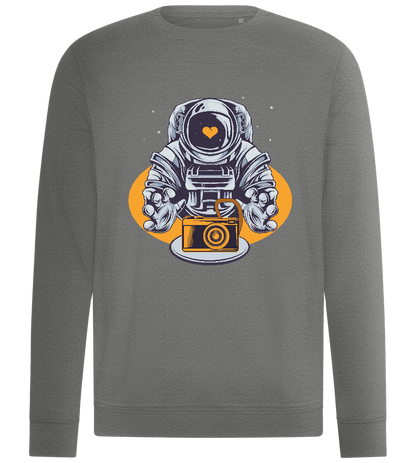 Astronaut Camera Design - Comfort unisex sweater_ORION GREY II_front