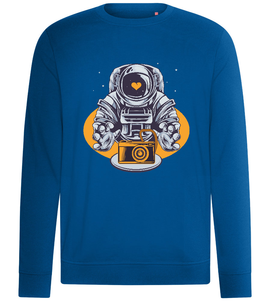 Astronaut Camera Design - Comfort unisex sweater_ROYAL_front