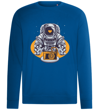 Astronaut Camera Design - Comfort unisex sweater_ROYAL_front