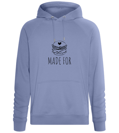 Made For Burger Design - Comfort unisex hoodie_BLUE_front