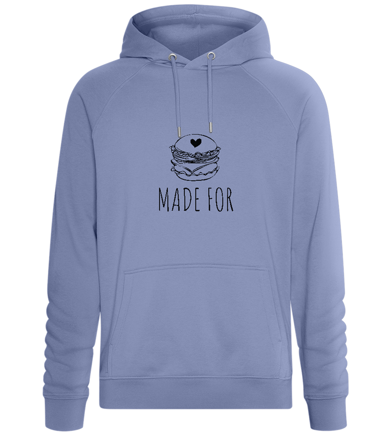 Made For Burger Design - Comfort unisex hoodie_BLUE_front