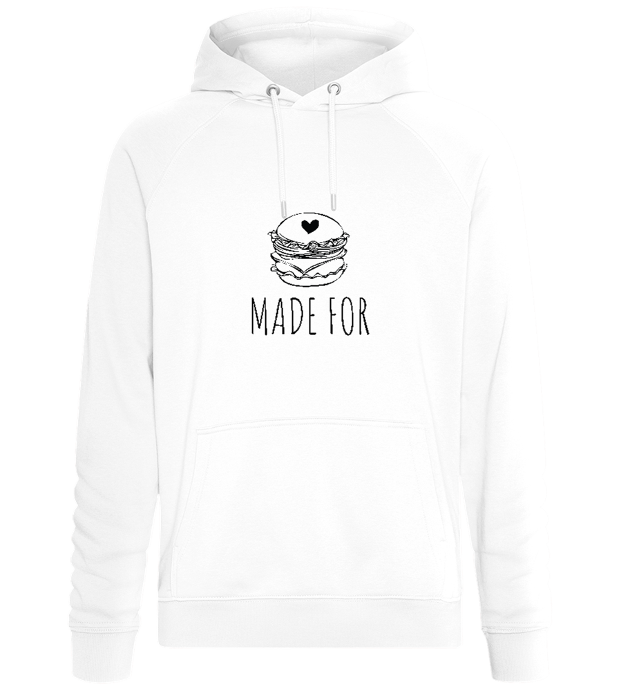 Made For Burger Design - Comfort unisex hoodie_WHITE_front