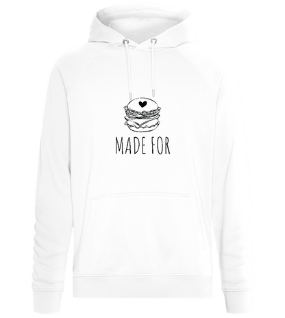 Made For Burger Design - Comfort unisex hoodie_WHITE_front