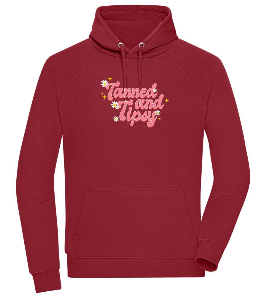 Tanned and Tipsy Design - Comfort unisex hoodie_BORDEAUX_front