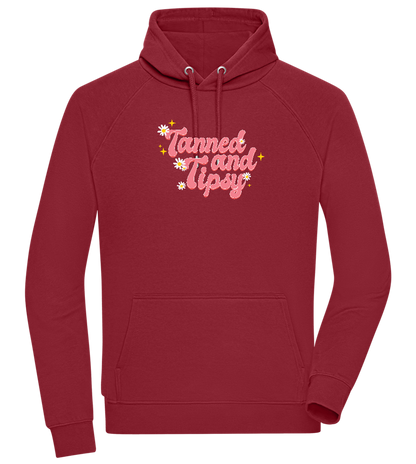 Tanned and Tipsy Design - Comfort unisex hoodie_BORDEAUX_front