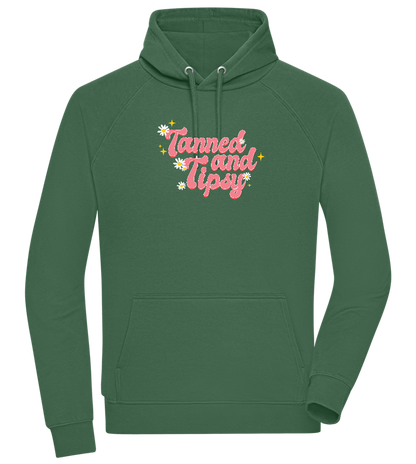 Tanned and Tipsy Design - Comfort unisex hoodie_GREEN BOTTLE_front