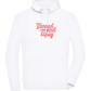 Tanned and Tipsy Design - Comfort unisex hoodie_WHITE_front