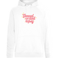 Tanned and Tipsy Design - Comfort unisex hoodie_WHITE_front