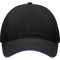 5-Panel Heavy Cotton Baseball Cap_BLACK/BLUE_front