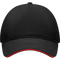5-Panel Heavy Cotton Baseball Cap_BLACK/RED_front