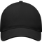 5-Panel Heavy Cotton Baseball Cap_BLACK_front