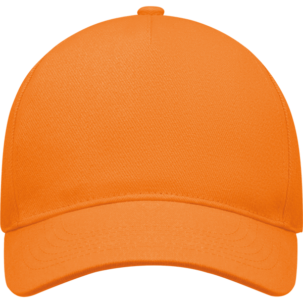 5-Panel Heavy Cotton Baseball Cap_ORANGE_front