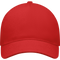 5-Panel Heavy Cotton Baseball Cap_RED_front