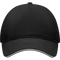 5-Panel Heavy Cotton Baseball Cap_WHITE/BLACK_front
