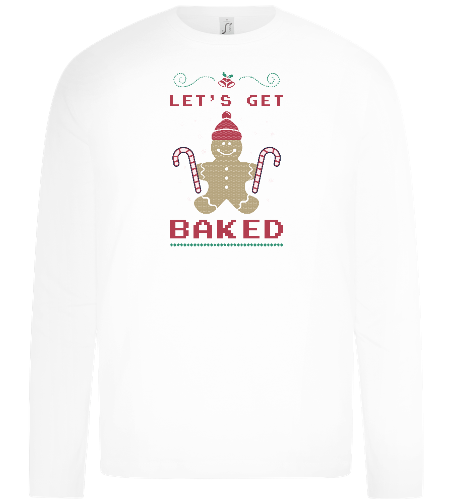 Let's Get Baked Design - Premium kids long sleeve t-shirt_WHITE_front