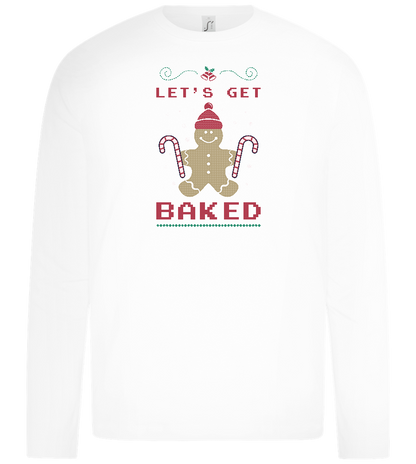 Let's Get Baked Design - Premium kids long sleeve t-shirt_WHITE_front