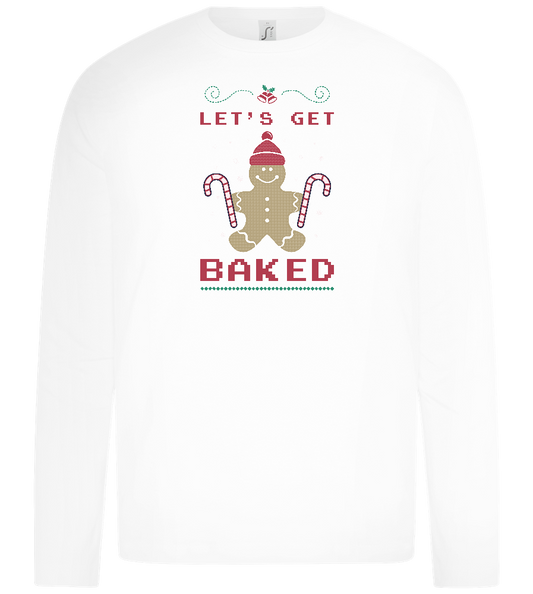 Let's Get Baked Design - Premium kids long sleeve t-shirt_WHITE_front