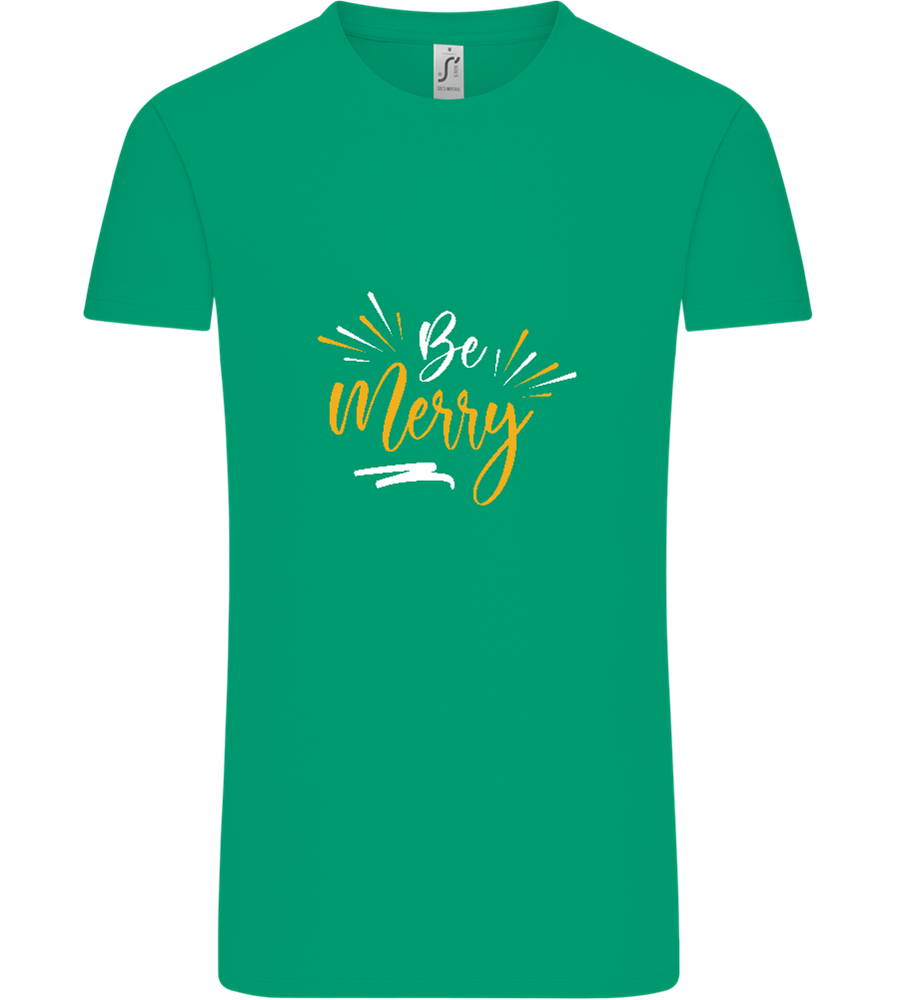 Be Merry Sparkles Design - Comfort Unisex T-Shirt_SPRING GREEN_front