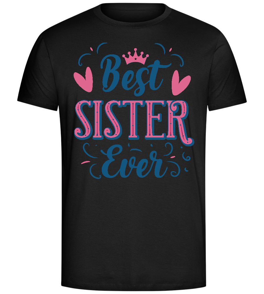 Best Sister Design - Comfort Unisex T-Shirt_DEEP BLACK_front