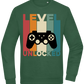 Level Unlocked Game Controller Design - Comfort Essential Unisex Sweater_GREEN BOTTLE_front