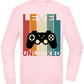 Level Unlocked Game Controller Design - Comfort Essential Unisex Sweater_LIGHT PEACH ROSE_front