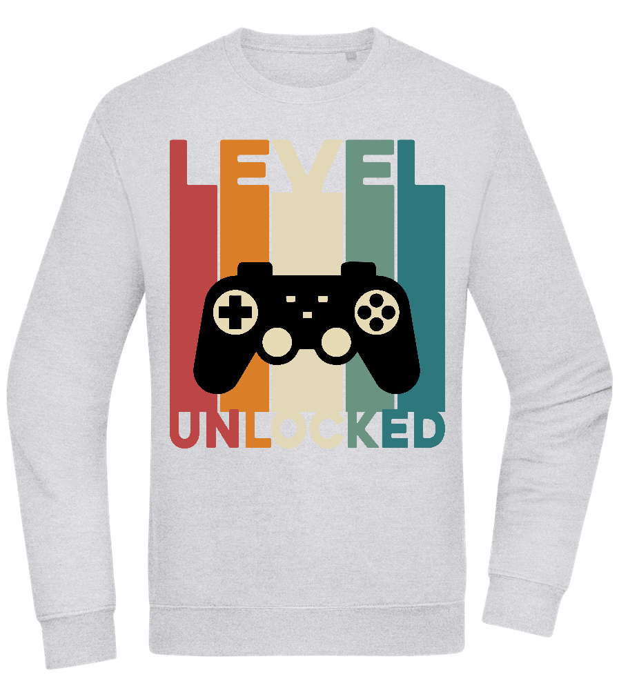 Level Unlocked Game Controller Design - Comfort Essential Unisex Sweater_ORION GREY II_front