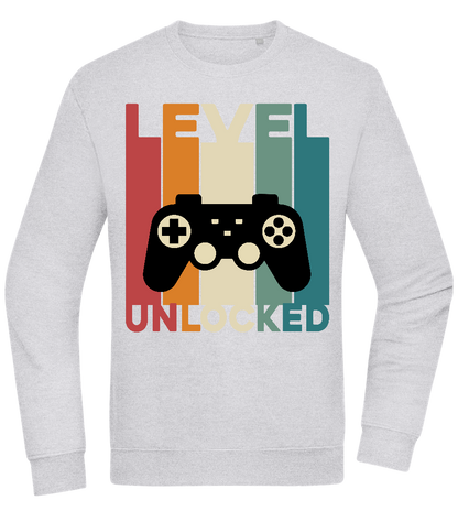 Level Unlocked Game Controller Design - Comfort Essential Unisex Sweater_ORION GREY II_front