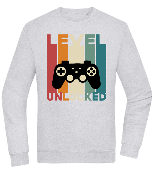 Level Unlocked Game Controller Design - Comfort Essential Unisex Sweater_ORION GREY II_front