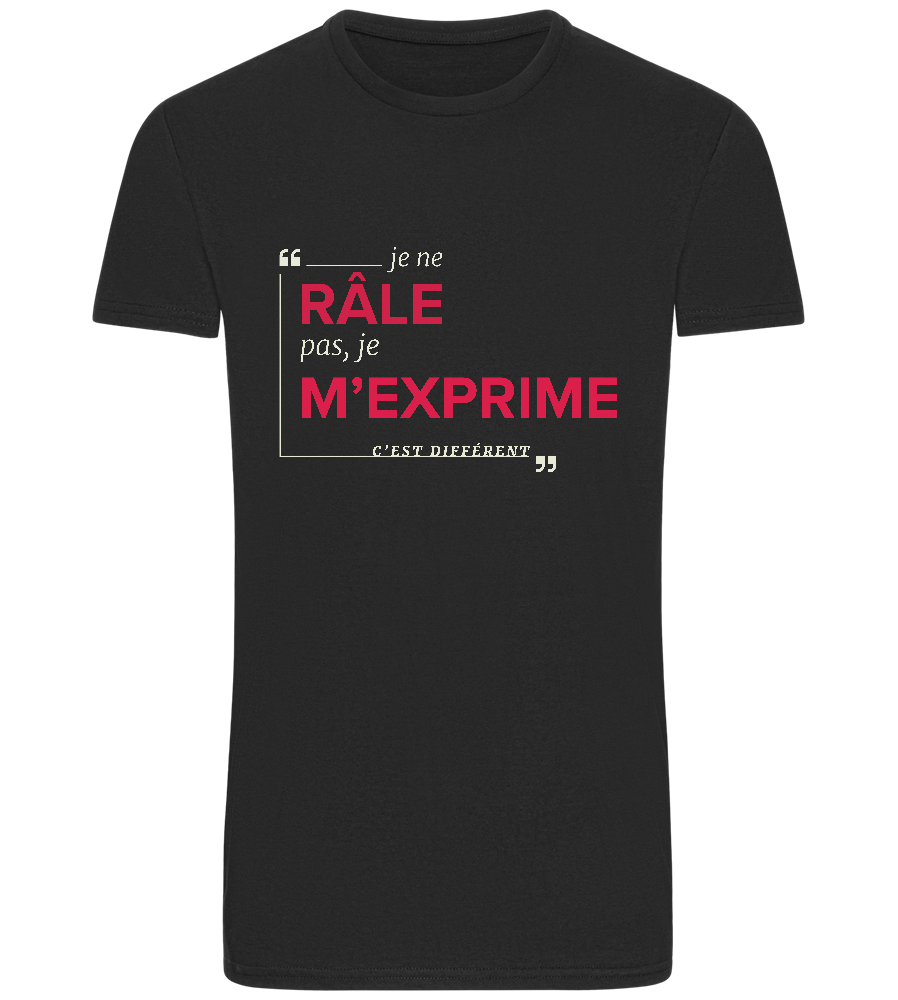 Express Yourself Design - Basic Unisex T-Shirt_DEEP BLACK_front