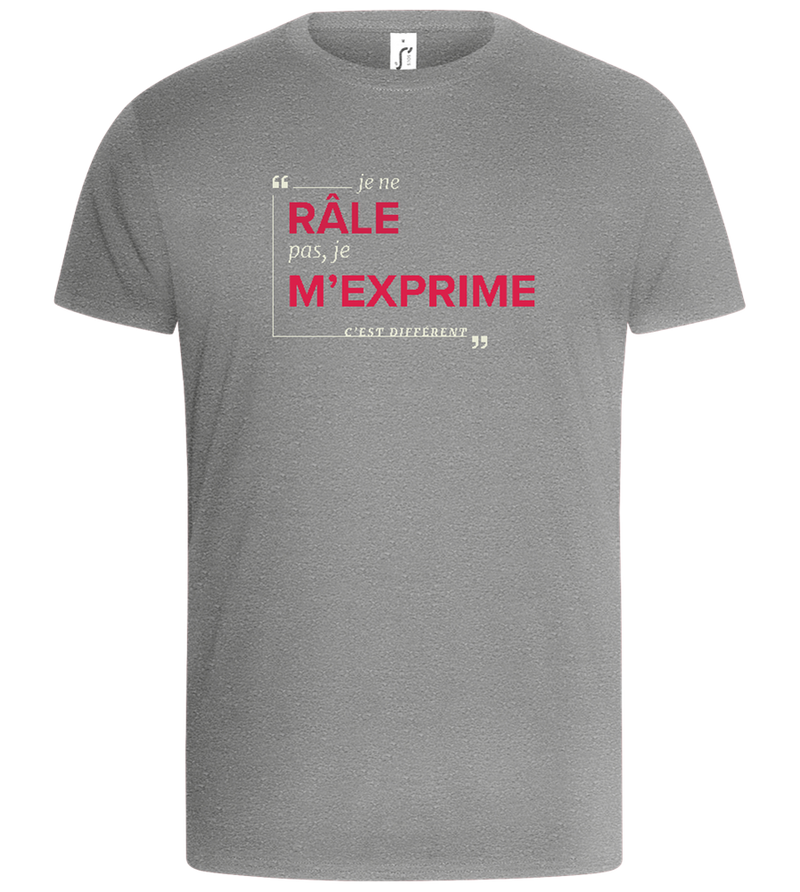 Express Yourself Design - Basic Unisex T-Shirt_ORION GREY_front