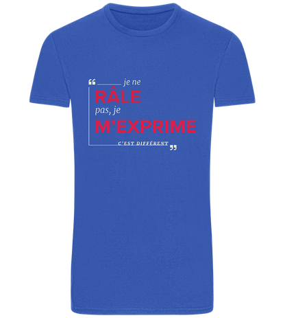 Express Yourself Design - Basic Unisex T-Shirt_ROYAL_front