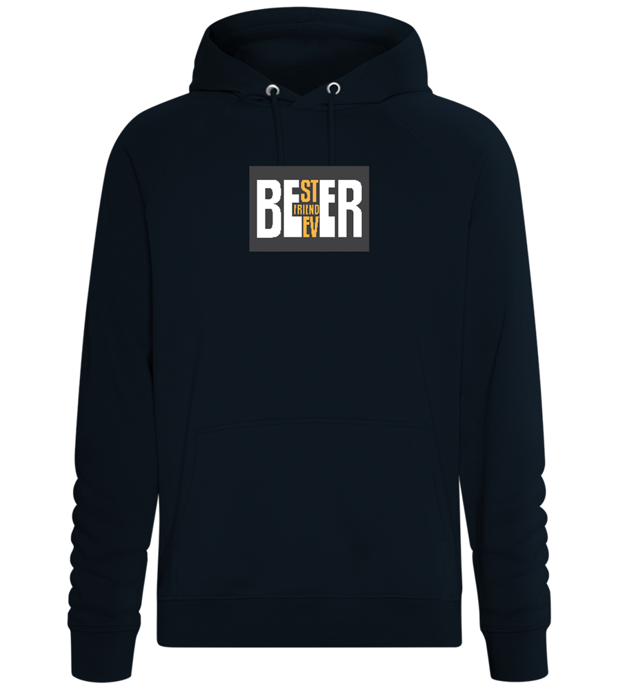 Beer Best Friend Ever Design - Comfort unisex hoodie_BLACK_front