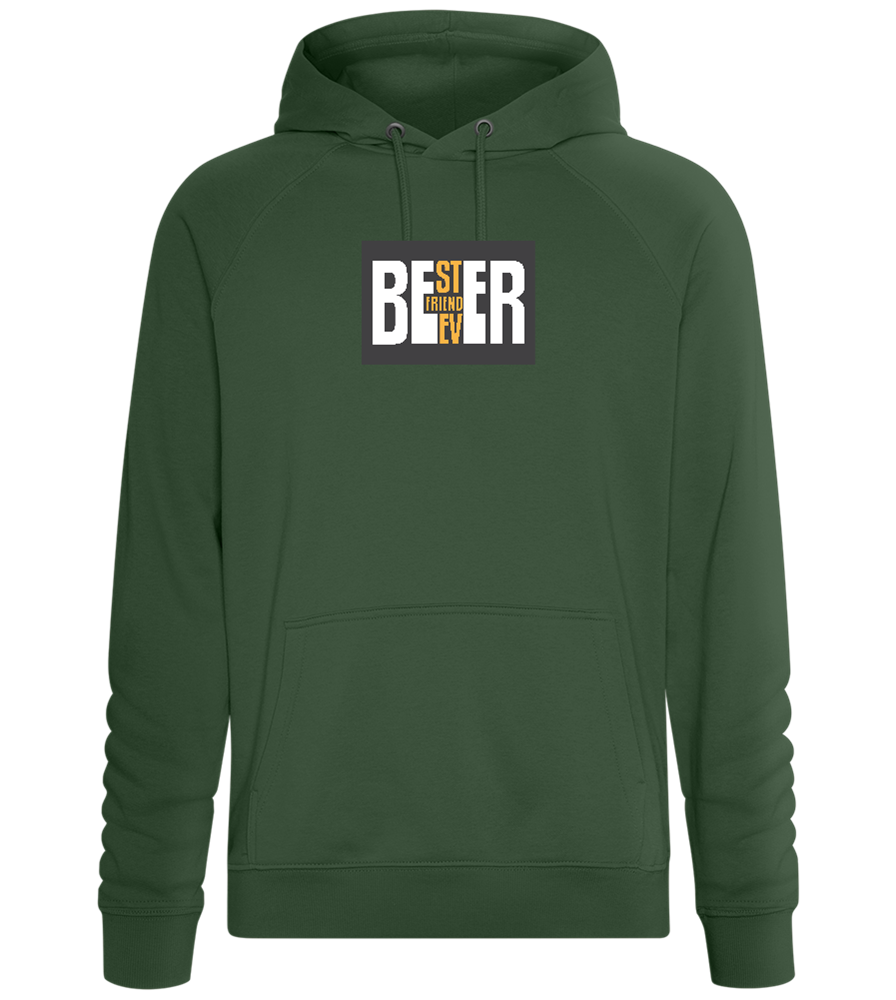 Beer Best Friend Ever Design - Comfort unisex hoodie_GREEN BOTTLE_front